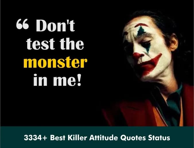 3334+ Best Killer Attitude Quotes Status  2025 ☠️  (Cool & Hot)