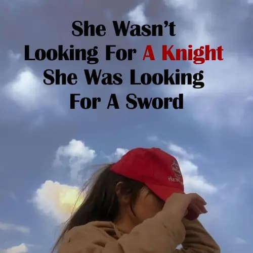 Sword Girl Attitude Quotes For Instargam 2025