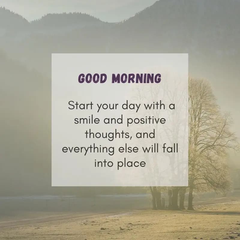 smile morning motivational captions 2025