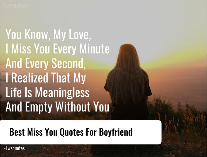 47+ Best Miss You Quotes For Boyfriend