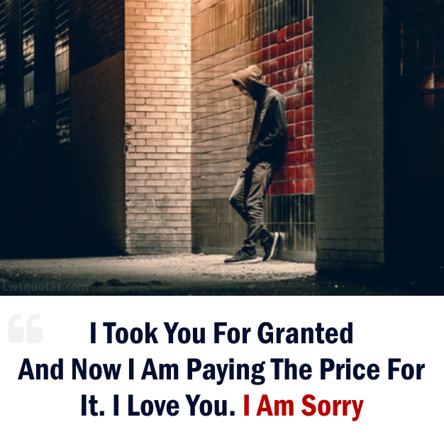 Best Sorry Quotes For Gf In English