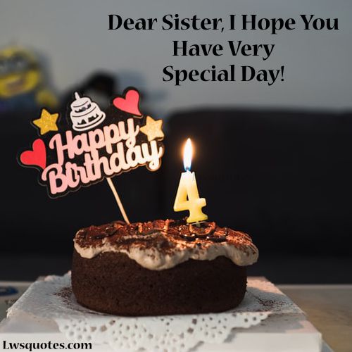 One Line Birthday Wishes For Sister