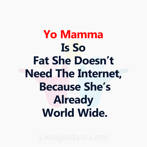 Fat you re insults so Your mom