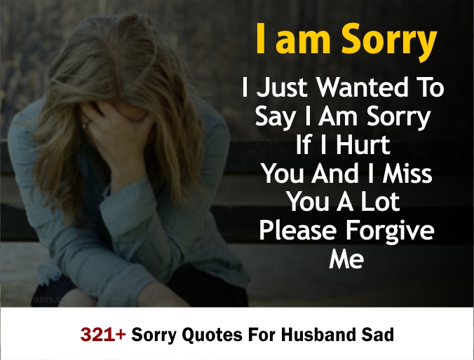 321+ Sorry Quotes For Husband Sad