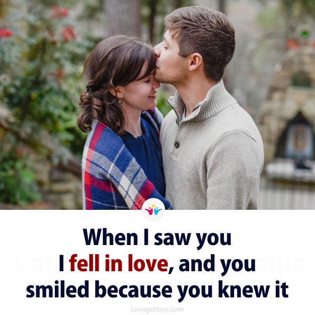 fall in love quotes caption