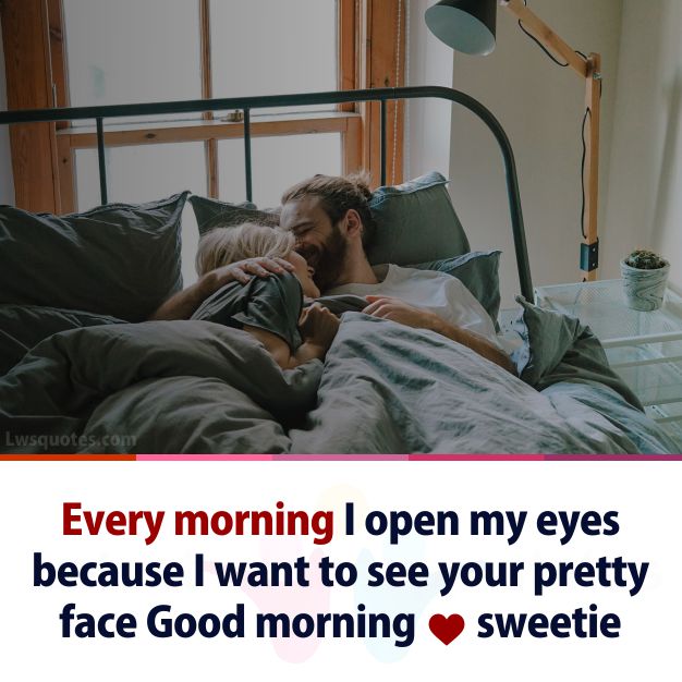 pretty face good morning quotes for her