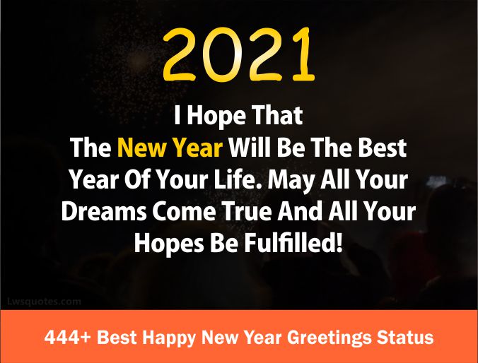 444+ Best Happy New Year Greetings Status