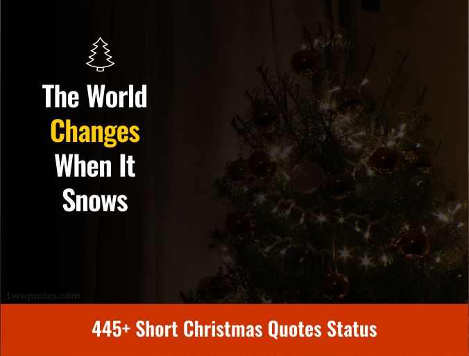 445+ Short Christmas Quotes Status