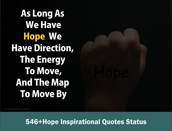 546+Hope Inspirational Quotes Status