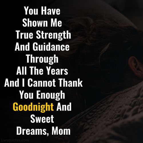 Best Good Night Quotes For Mother