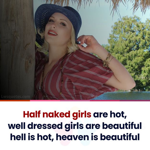 Half naked girls girly quotes