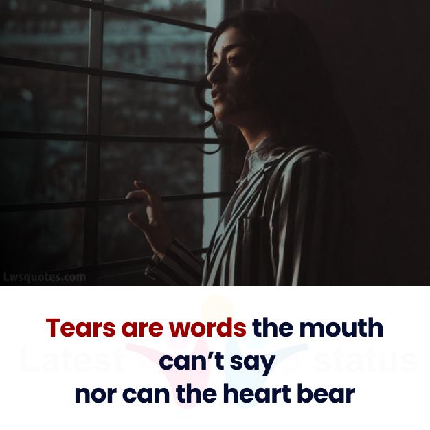 Tears sad depressing quotes