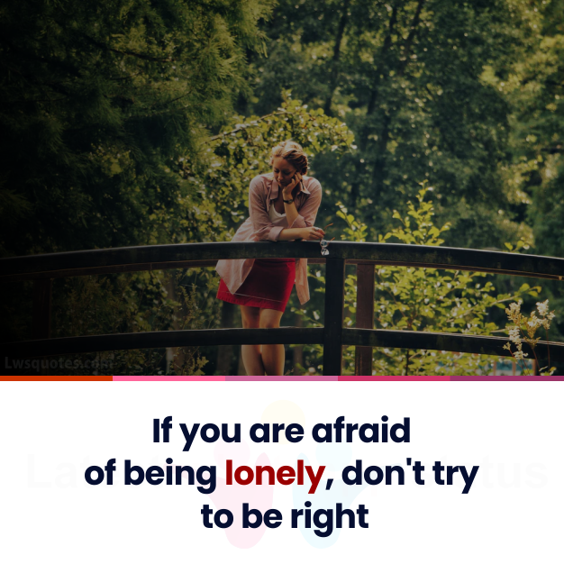 afraid being alone quotes