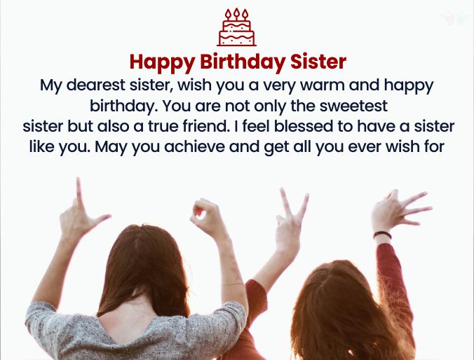 true friend birthday wishes for sister