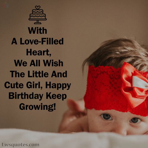 Short Birthday Wishes For Baby Girl 2021