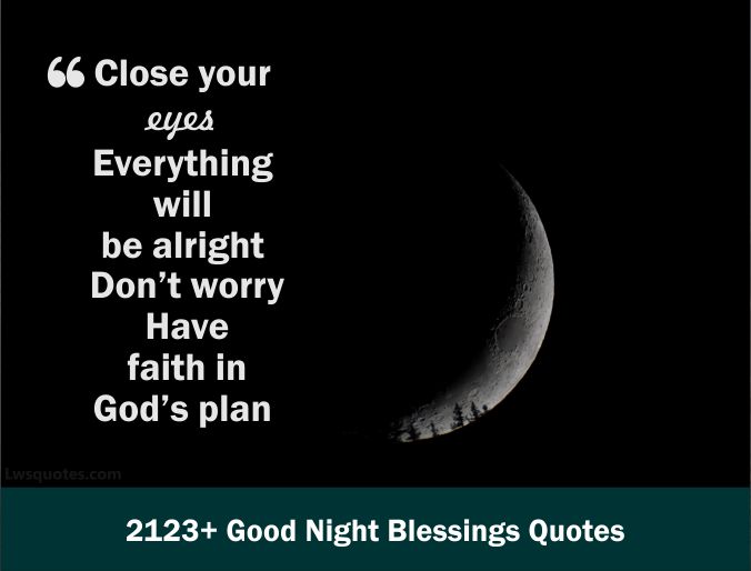 2123+ Good Night Blessings Quotes 2021