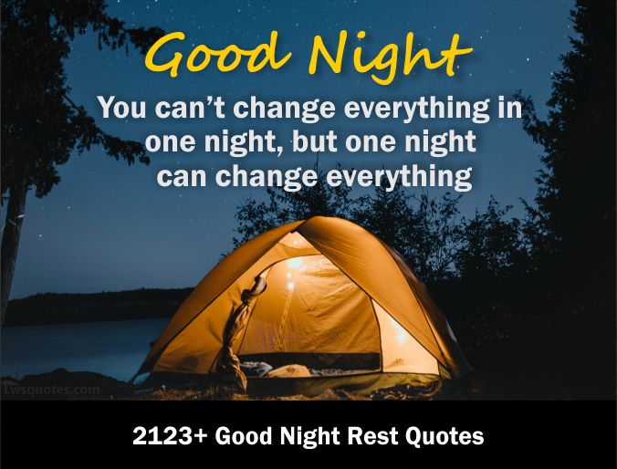 2123+ Good Night Rest Quotes 2021