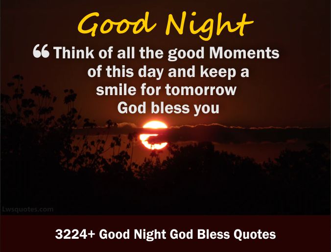 3224+ Good Night God Bless Quotes 2021