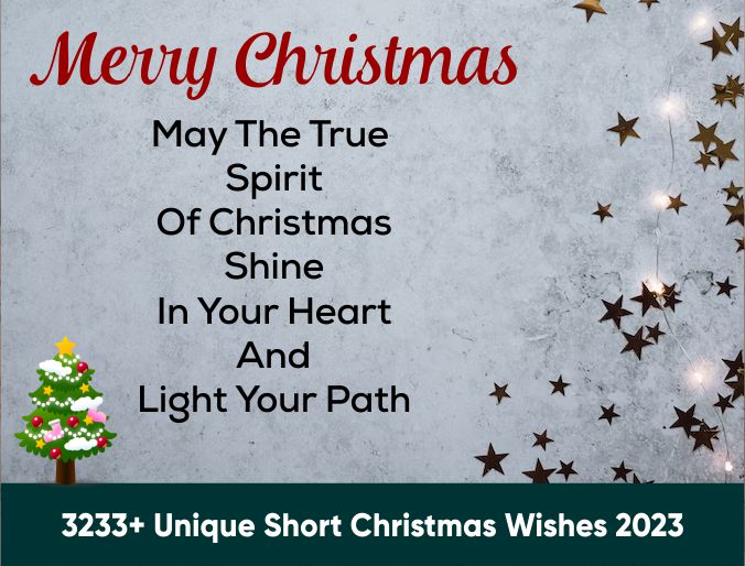 3233+ Unique Short Christmas Wishes 2023