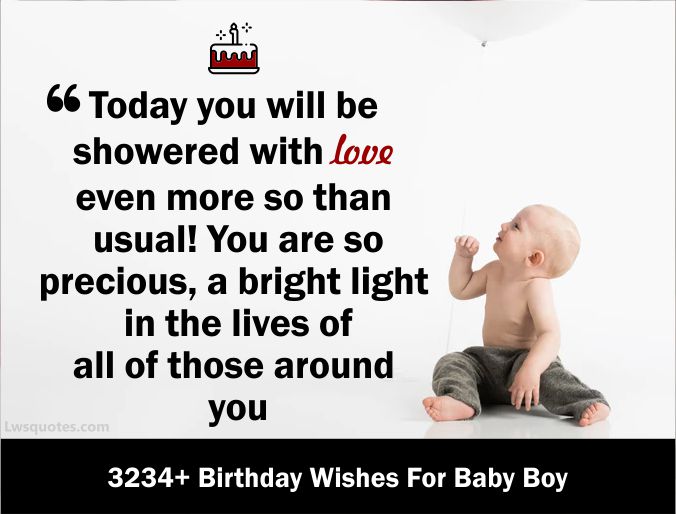 3234+ Birthday Wishes For Baby Boy 2023-2024