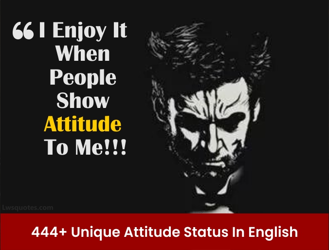 444+ Unique Attitude Status In English 2021