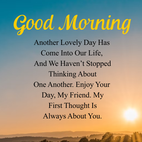 First Thought Good morning message for a female friend 2023