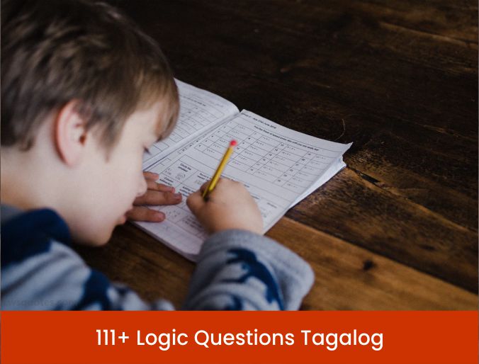 Logic Questions Tagalog 2023-2024