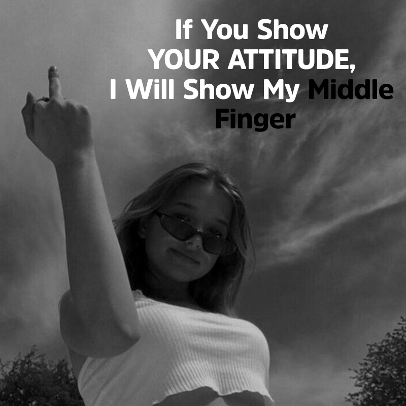 Middle Finger Attitude Quotes 2024
