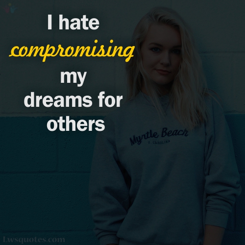 compromising Girl With Attitude Quotes 2024
