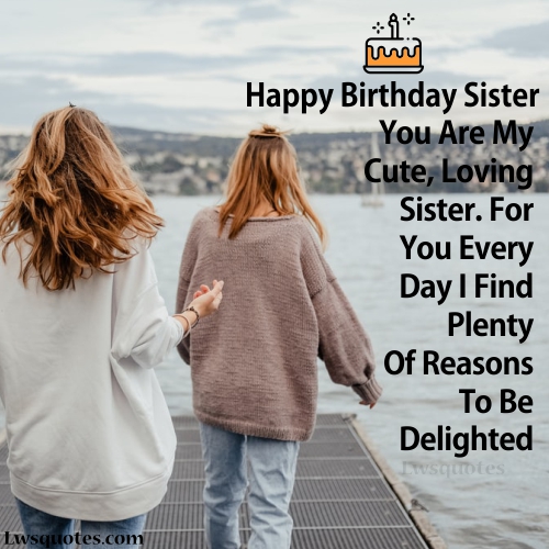 cute birthday wishes for sister 2023-2024