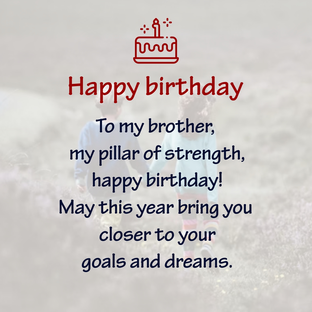 Short Brother Birthday Wishes In English 2024
